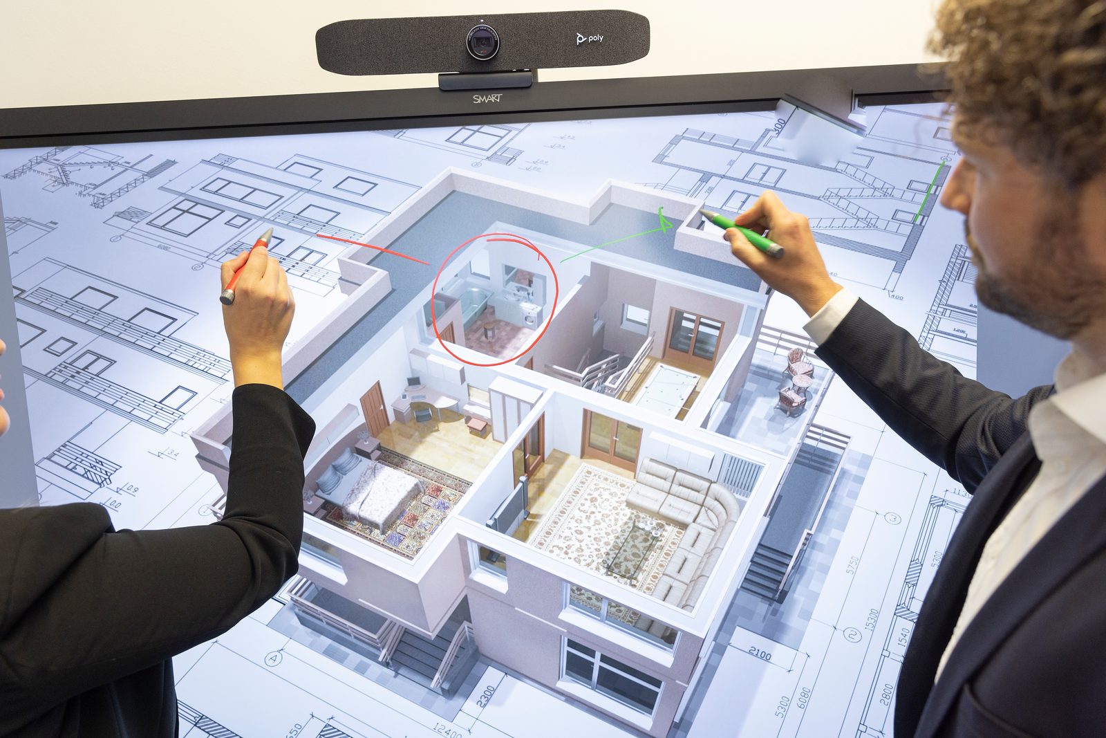 A design review taking place